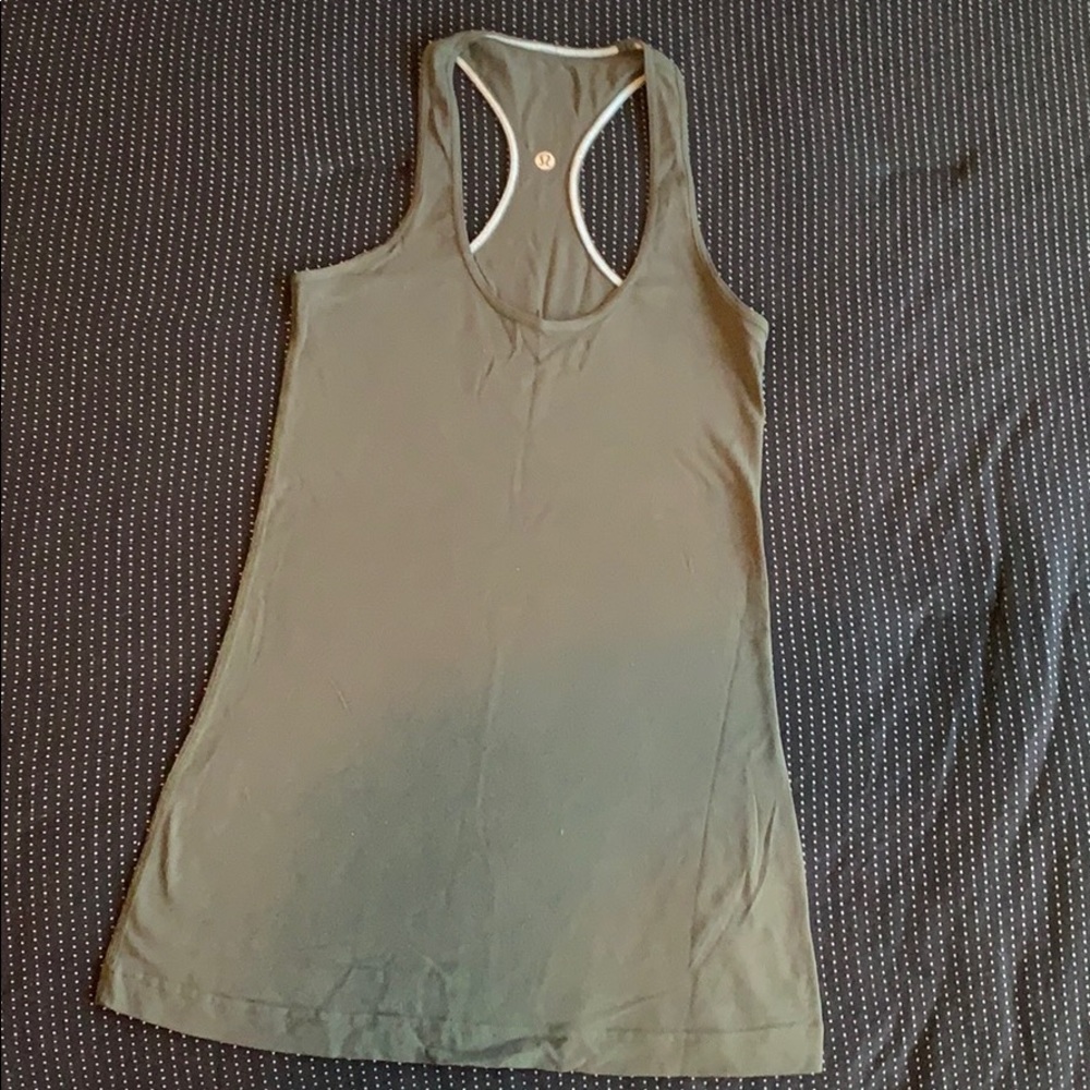 Lululemon Cool Racerback Dark Olive sz4